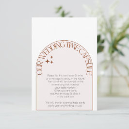 Hochzeitskapsel Hinweiskarte