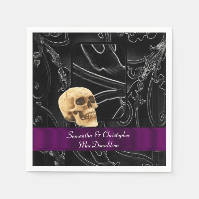 Hochzeitskapsel Serviette (Vorderseite)