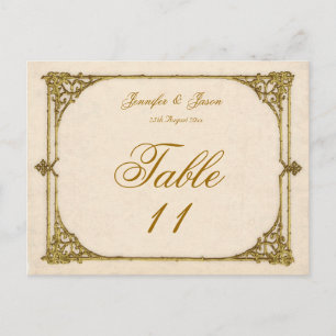 Hochzeitskarte Antiker/Vintager Rahmen Postkarte