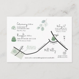 Hochzeitskarte Benutzerdefiniertes Auftragsdesign Begleitkarte