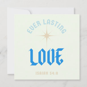 Hochzeitskarte / Bibelangebot / Liebe / Feiertagskarte