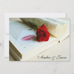 Hochzeitskarte "Buch der Liebe" Einladung