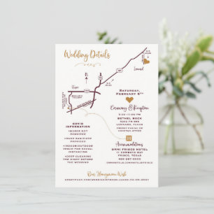 Hochzeitskarte - CUSTOM DESIGN MEGAN Begleitkarte