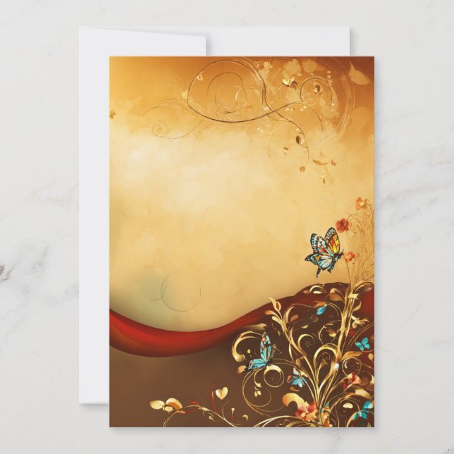 Hochzeitskarte Einladung (Vorderseite)