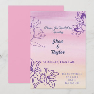 Hochzeitskarte Einladung