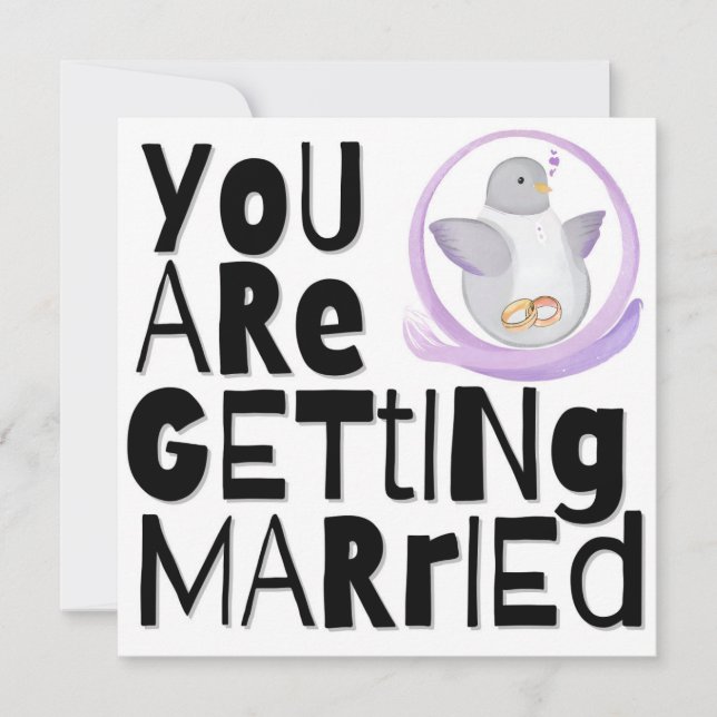 Hochzeitskarte Feiertagskarte (Vorderseite)