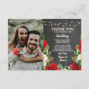Hochzeitskarte Foto Vielen Dank Card Rote Rosen Ch Einladung