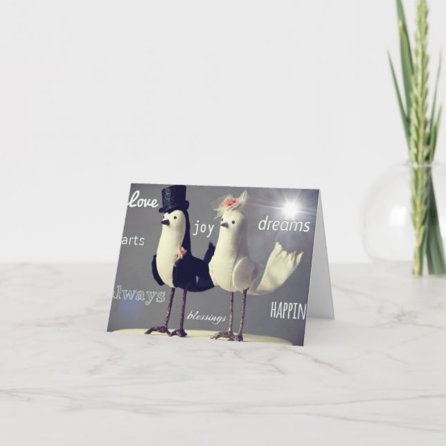 Hochzeitskarte "Fun Fill Lifetime" (Vorderseite)