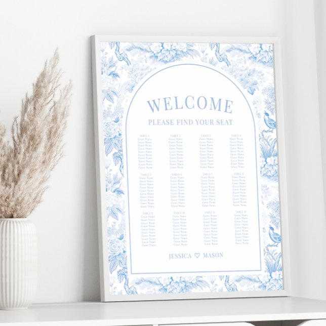 Hochzeitskarte für Blauporzellan Poster (Von Creator hochgeladen)