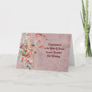 Hochzeitskarte für Braut und Bräutigam Dankeskarte