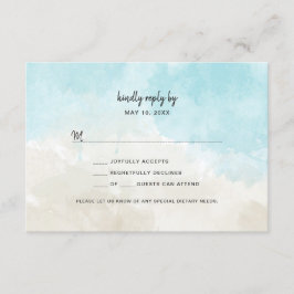Hochzeitskarte für das UAWG von Watercolor Beach Einladung