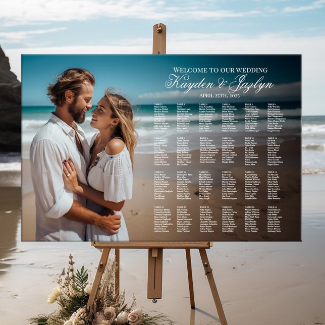 Hochzeitskarte für Fotos - elegante Typografie Poster (Von Creator hochgeladen)