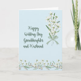 Hochzeitskarte für Großtochter und Ehemann Karte