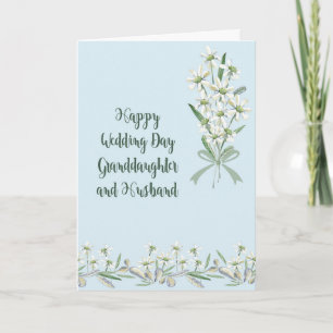 Hochzeitskarte für Großtochter und Ehemann Karte