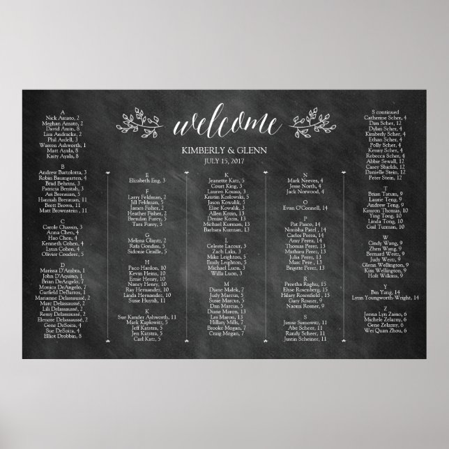 Hochzeitskarte für Halbpension Poster (Vorne)