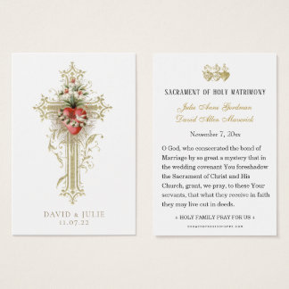 Hochzeitskarte für Kreuz- und Herzklopfen