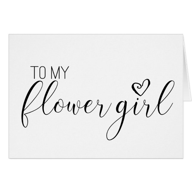 Hochzeitskarte für MY FLOWER MIRL (Vorderseite (Horizontal))
