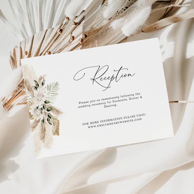 Hochzeitskarte für Pampas-Gras Dankeskarte (Von Creator hochgeladen)