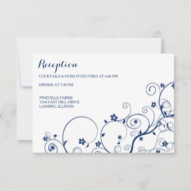 Hochzeitskarte für Reben Einladung (Vorderseite)