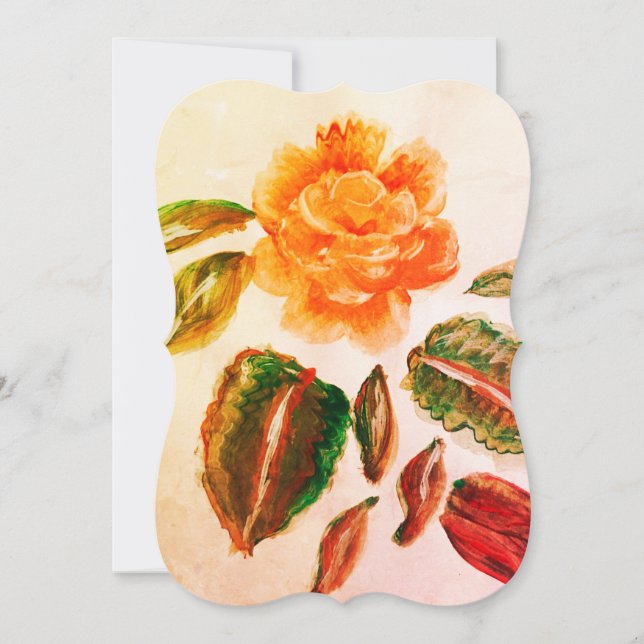 Hochzeitskarte für Rose Einladung (Vorderseite)