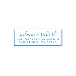 Hochzeitskarte für RSVPs & Dankeschön-Rücksendeadr Permastempel