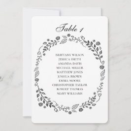 Hochzeitskarte für Schwarz-Weiß-Blume Einladung