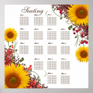 Hochzeitskarte für Sonnenblumen 35 x 35 Zoll. Gr Poster