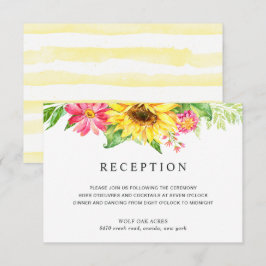 Hochzeitskarte für Sonnenblumen Einladung