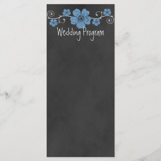 Hochzeitskarte für Wild Blue Rose Programm (Vorderseite)