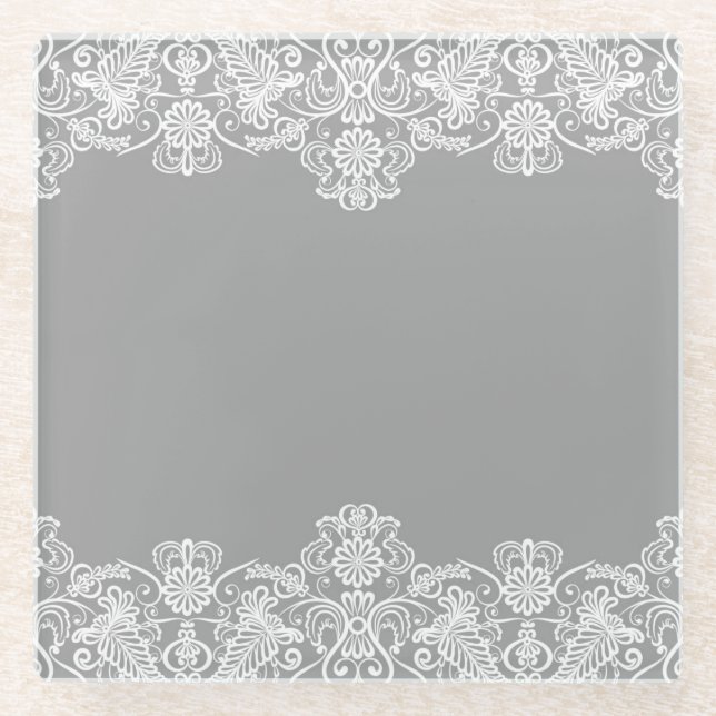 Hochzeitskarte Glasuntersetzer (Vorderseite)