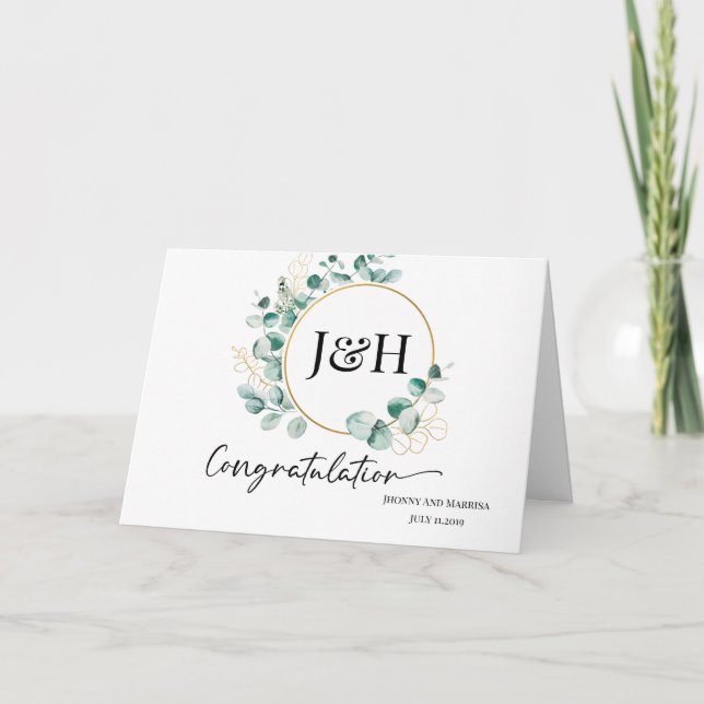 Hochzeitskarte ist ein professionelles Design für  Dankeskarte (Vorderseite)
