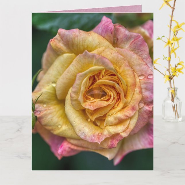 Hochzeitskarte Karte (Gelbe Blume)