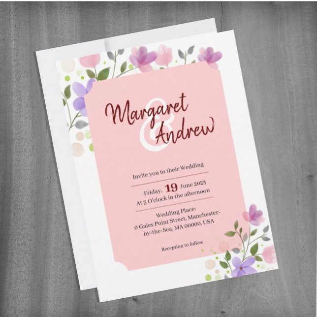 Hochzeitskarte mit anständiger und eleganter Blume Karte (Von Creator hochgeladen)