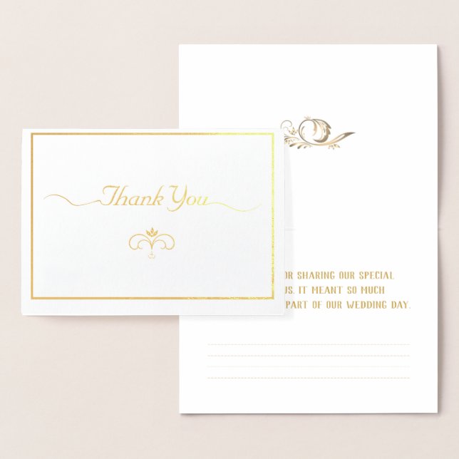 Hochzeitskarte mit echter Goldfolie Folienkarte (Anzeige)