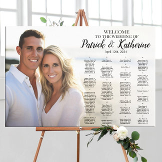 Hochzeitskarte mit elegantem Foto Leinwanddruck