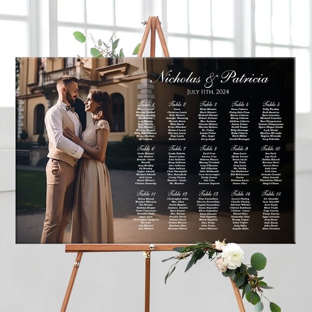 Hochzeitskarte mit elegantem Foto Poster (Von Creator hochgeladen)
