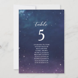 Hochzeitskarte mit Tischnummer
