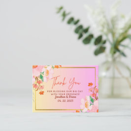 Hochzeitskarte Mitteilungskarte