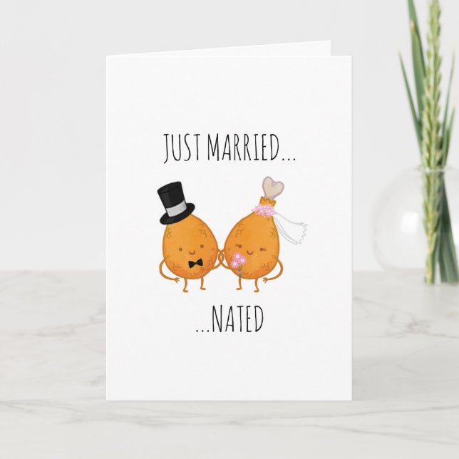 Hochzeitskarte - nur verheiratet karte (Vorderseite)