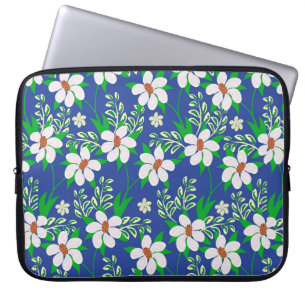 Hochzeitskarte oder Einladung mit abstrakter Blume Laptopschutzhülle