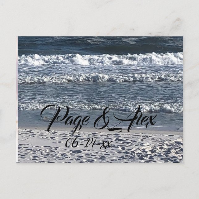 Hochzeitskarte Postkarte (Vorderseite)