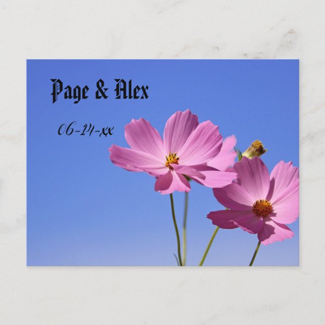 Hochzeitskarte Postkarte (Vorderseite)