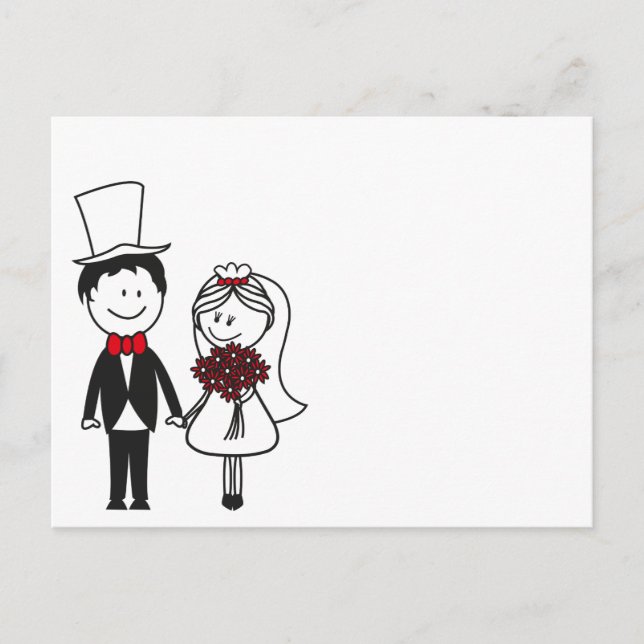 Hochzeitskarte Postkarte (Vorderseite)