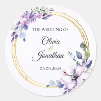 Hochzeitskarte Runder Aufkleber
