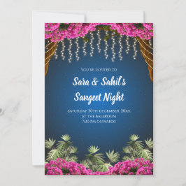 Hochzeitskarte Sangeet & Indischer Sangeet laden Einladung