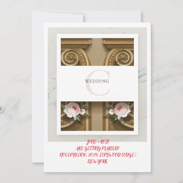 HOCHZEITSKARTE SAVE THE DATE (Rückseite)