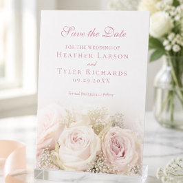 Hochzeitskarte Save the Date für Rose Einladung