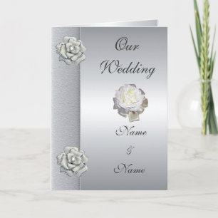 Hochzeitskarte Save the Date Silbergrau Einladung