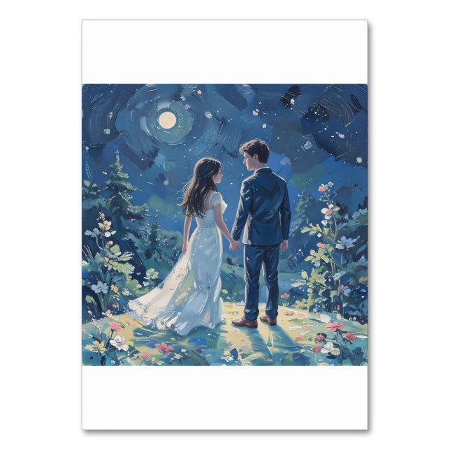 Hochzeitskarte Tischnummer (Vorderseite)