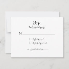 Hochzeitskarte UAWG *Moderne Klassik* RSVP Karte
